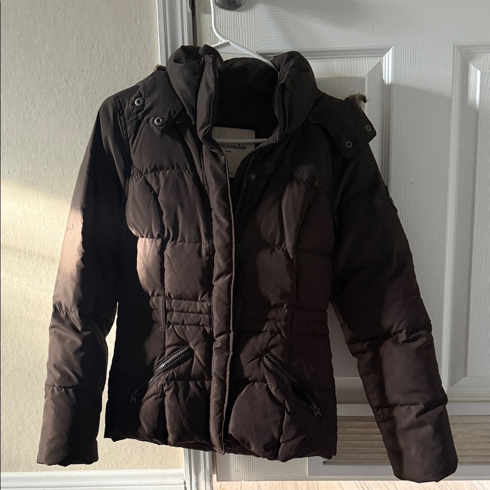 Abercrombie kid Brown Puffer Jacket